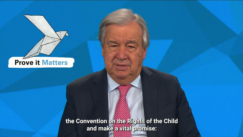 Children have rights. Children want peace.